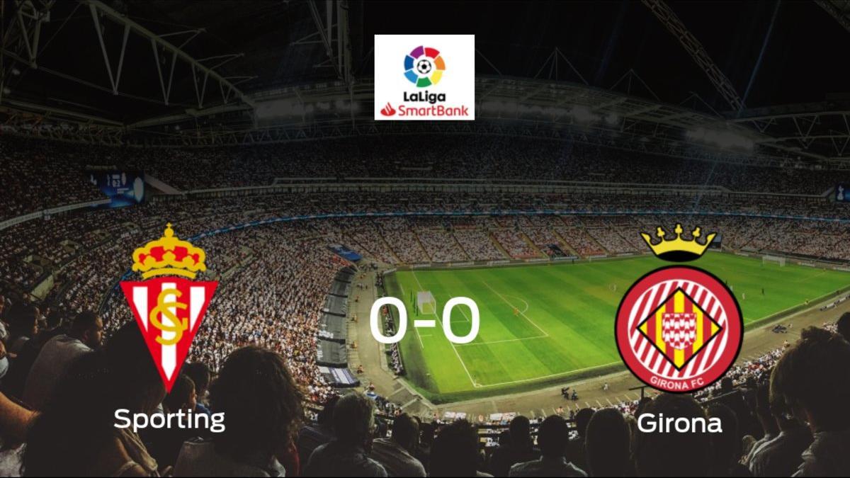 El Real Sporting y el Girona se reparten los puntos en El Molinón-Enrique Castro Quini (0-0)