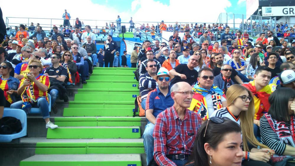 La afición del Valencia no falla en Getafe