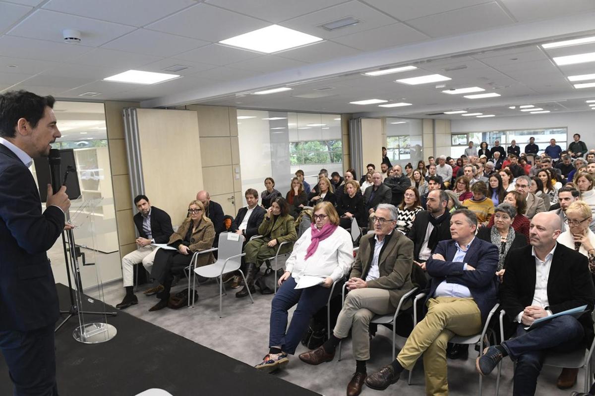 Manu Reyes, durante la presentación de 'Castelldefels Empresarial'