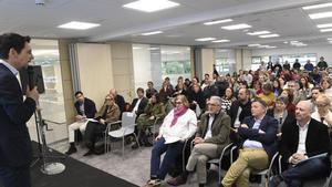Manu Reyes, durante la presentación de Castelldefels Empresarial