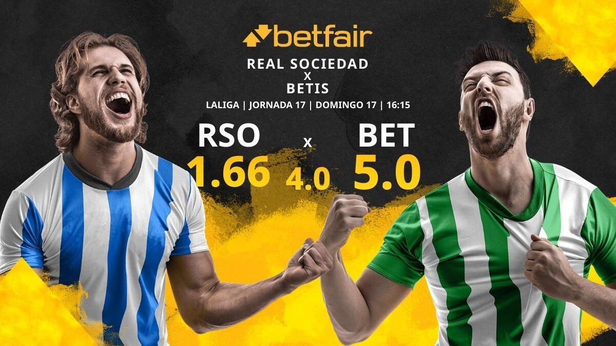 Real Sociedad de Fútbol vs. Real Betis Balompié: horario, TV, estadísticas, clasificación y pronósticos