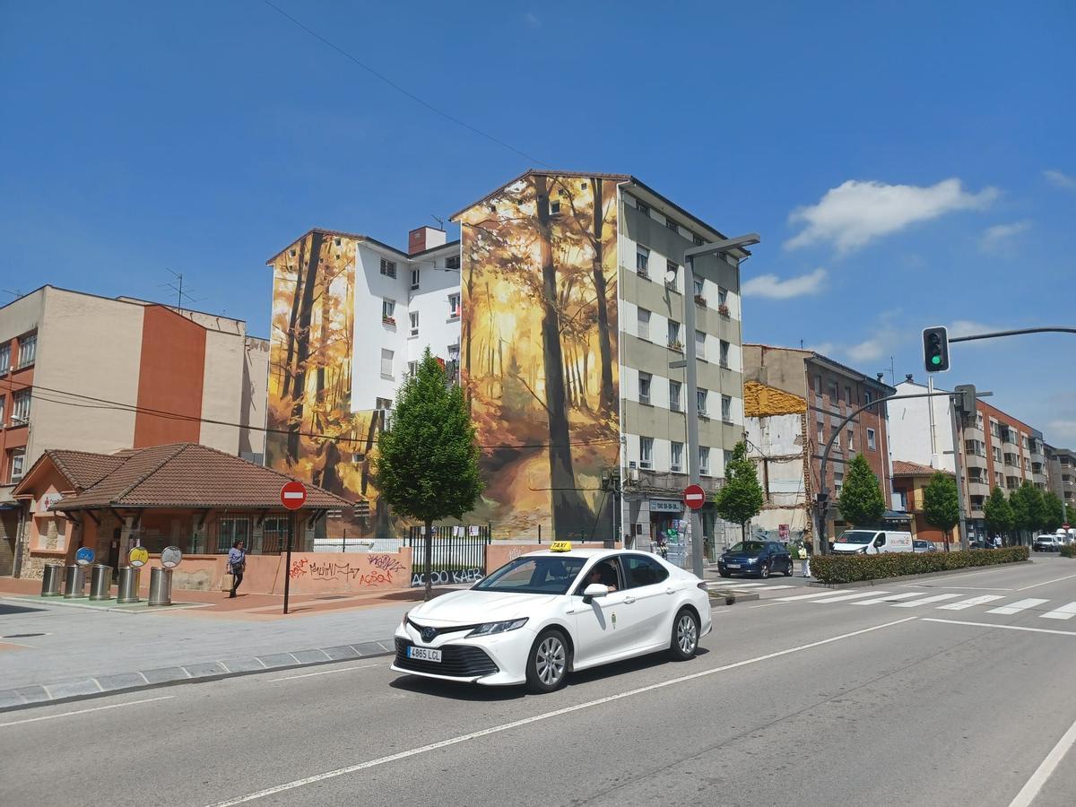 "Paisaje boscoso otoñal", de Pablo Zabala y Antón Carrero.