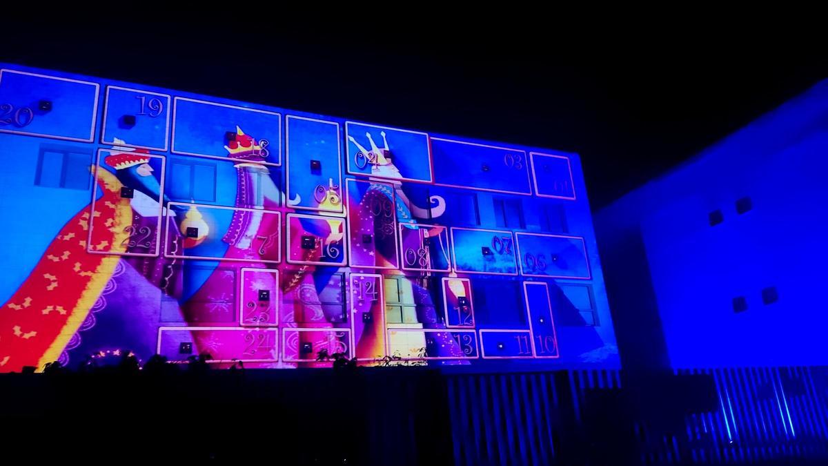 El vídeo mapping se ha convertido en un clásico de la navidad nazarena