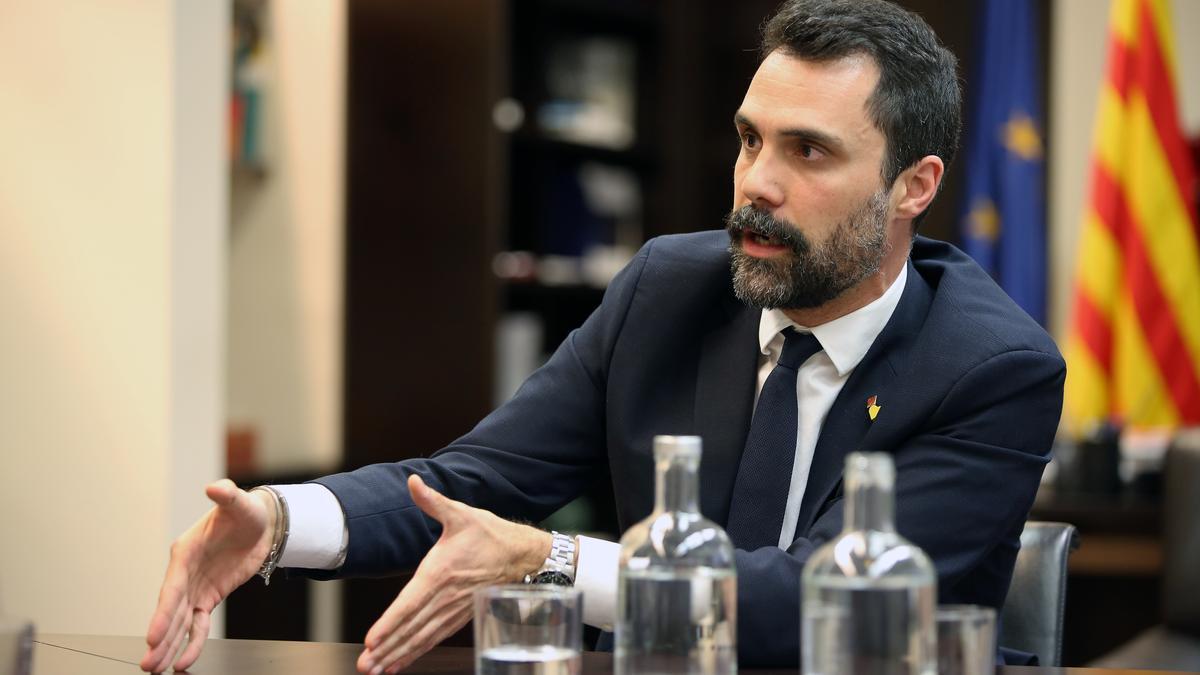 El 'conseller' de Empresa i Treball, Roger Torrent