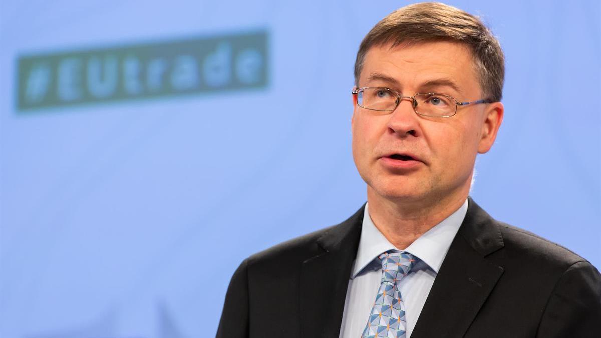 El vicepresidente ejecutivo de la Comisión Europea, Valdis Dombrovskis.