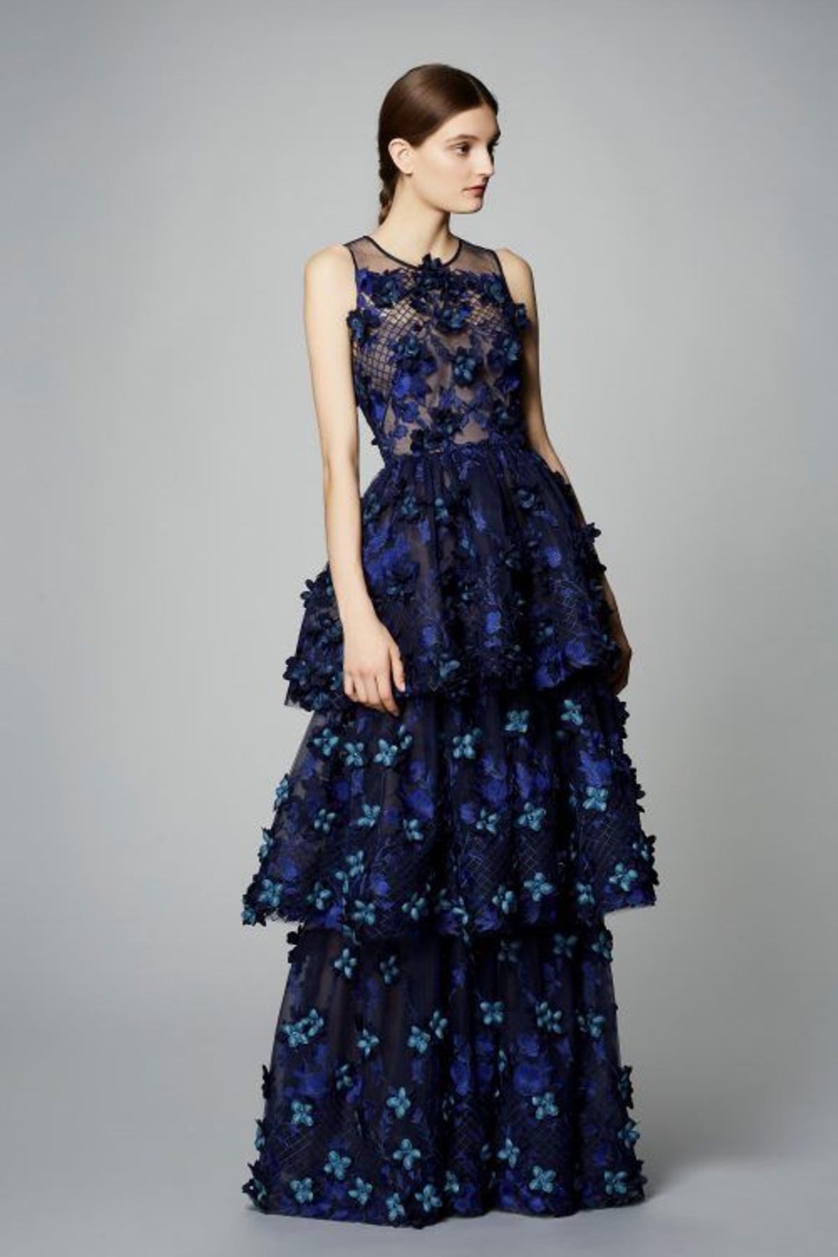 Vestidos azules de fiesta: Marchesa