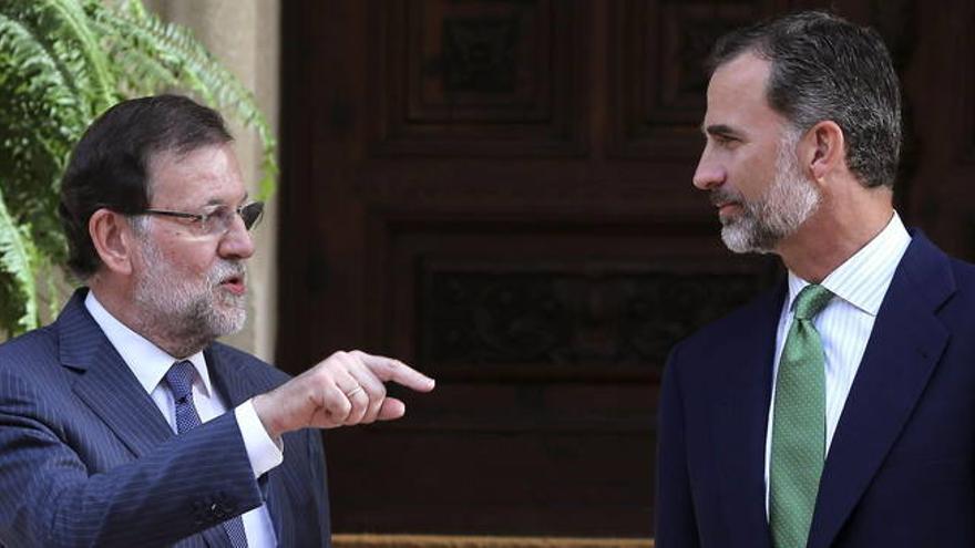 El Rey y Rajoy se reúnen en el Palacio de Marivent