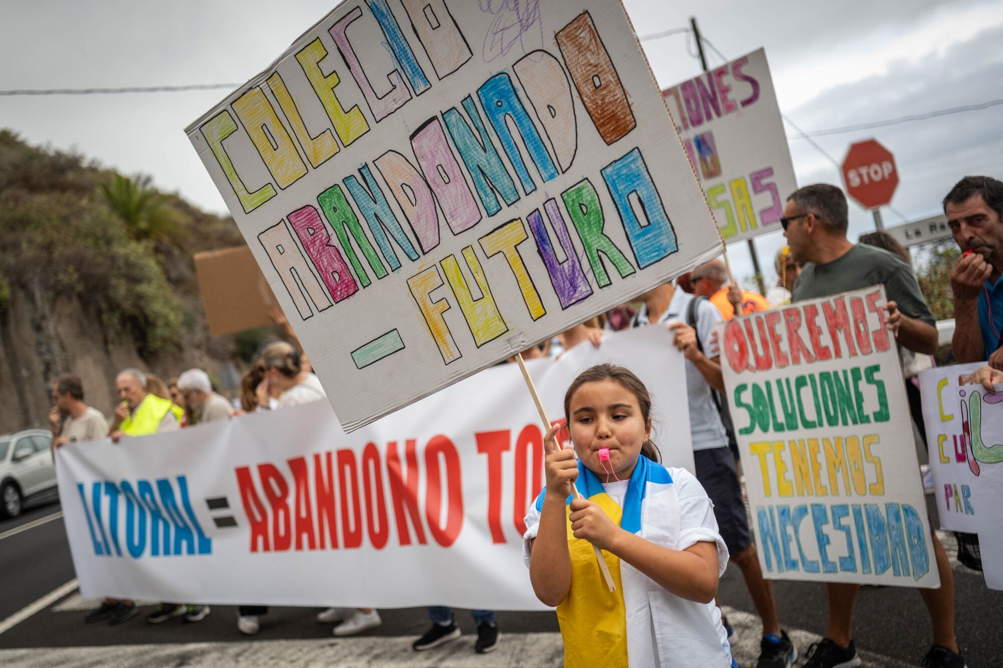 Movilización en defensa de la costa de San Juan de La Rambla