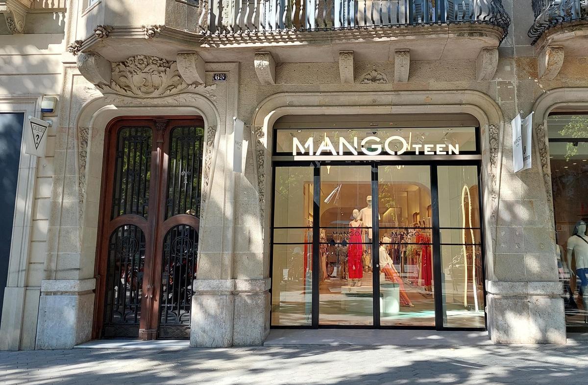 La tienda de Passeig de Gràcia ya convertida en Mango Teen
