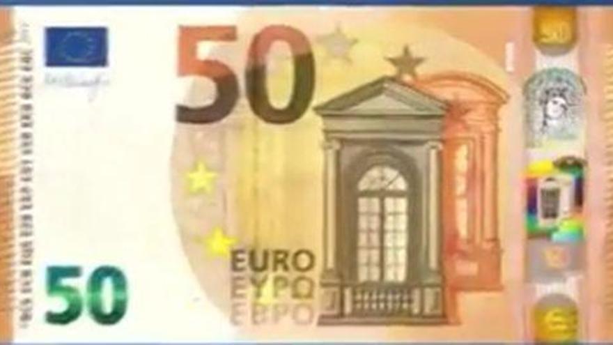 El nuevo billete de 50 euros empezará a circular este martes, 4 de abril