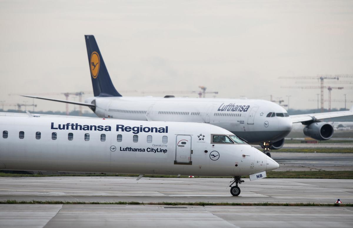 Avión de la compañía Lufthansa.
