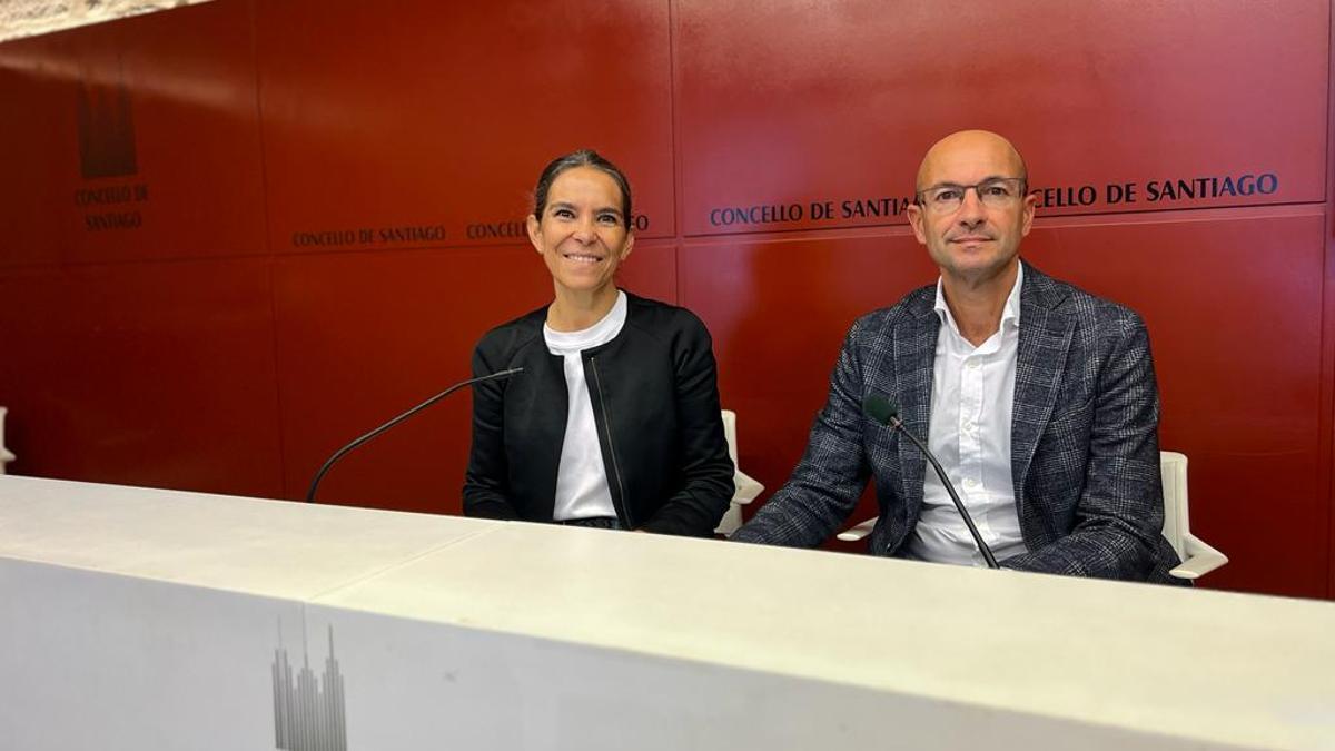 Gonzalo Muíños e Mercedes Rosón durante a rolda de prensa