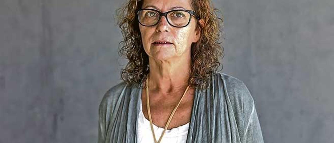 Berta Sureda, ayer, en el Palma Arena.