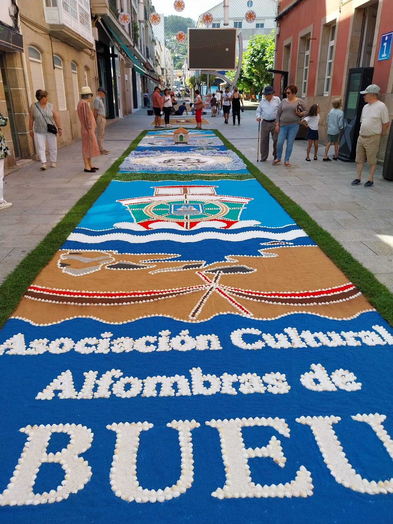 La fiesta de las alfombras florales del Corpus en Bueu (II)