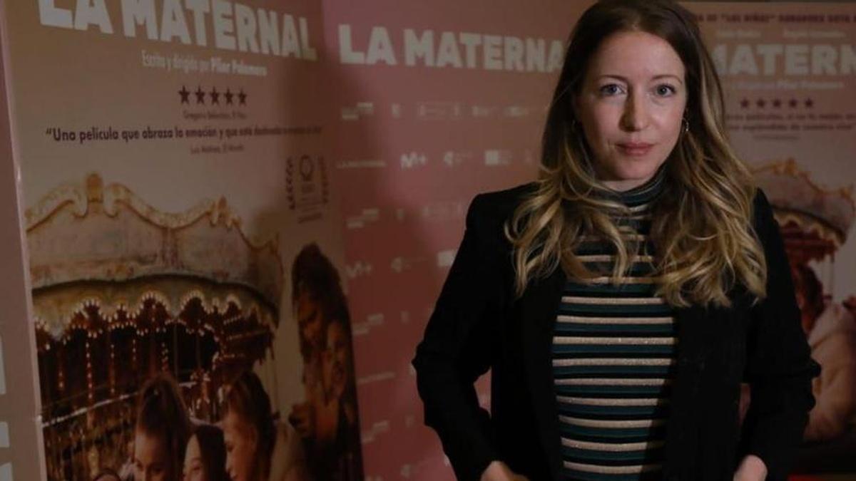 Pilar Palomero, en el preestreno de 'La maternal' celebrado en los cines Palafox de Zaragoza.