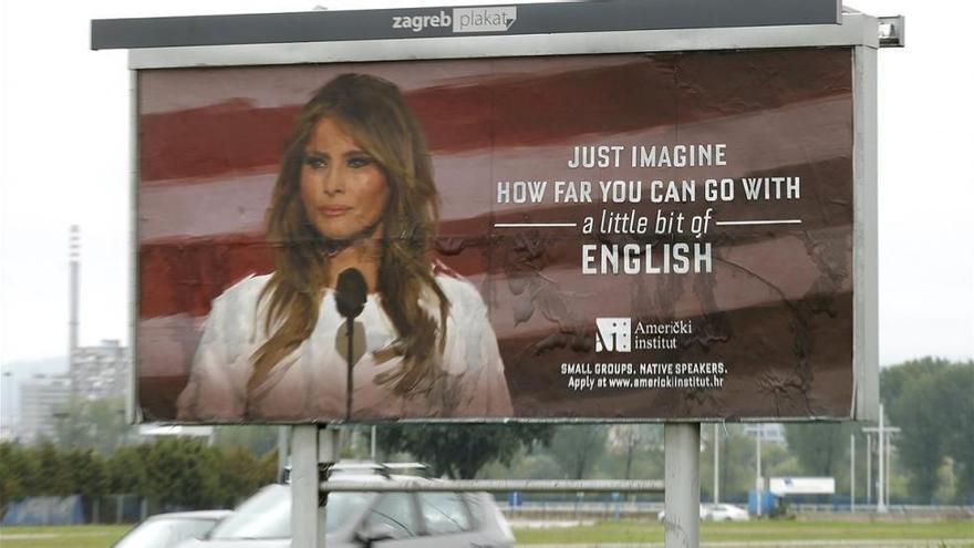 Melania Trump exige que Zagreb retire unos carteles con su imagen