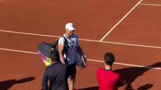 Rafa Nadal ya se ejercita en Barcelona