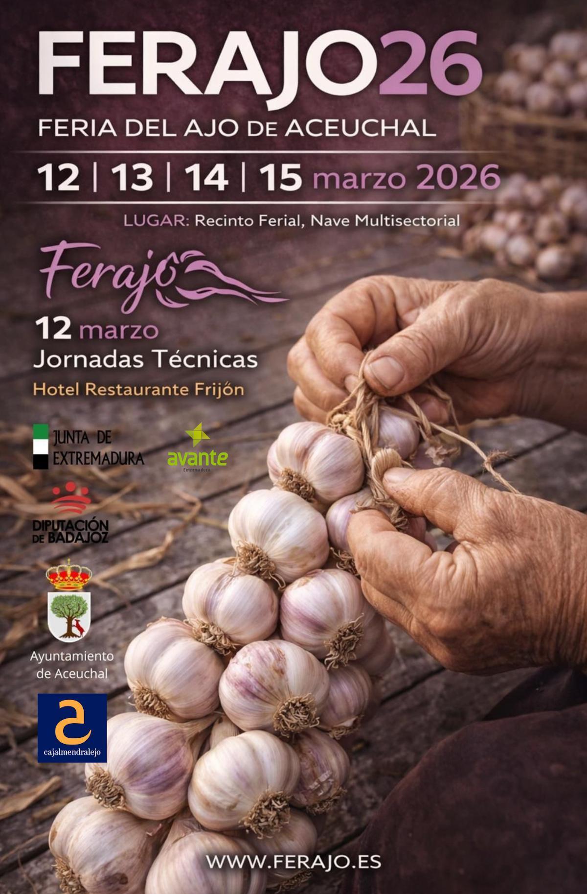 Cartel de Ferajo, Feria del Ajo de Aceuchal.
