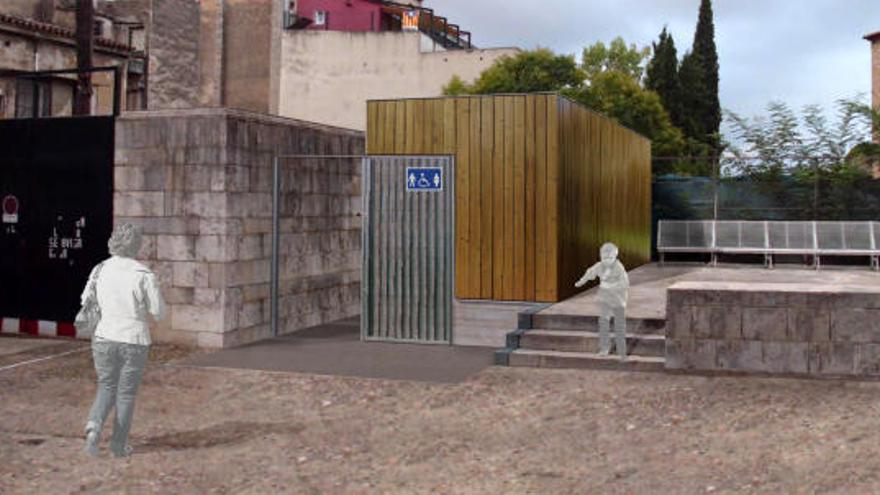 Una imatge dels futurs lavabos que s&#039;instal·laran a la plaça Sant Domènec de Girona | ACN