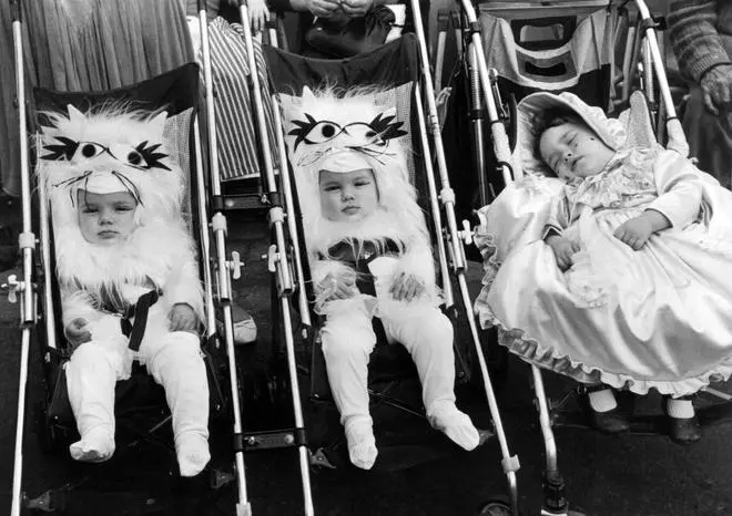 Disfraces infantiles en el Carnaval de Las Palmas de Gran Canaria en 1985