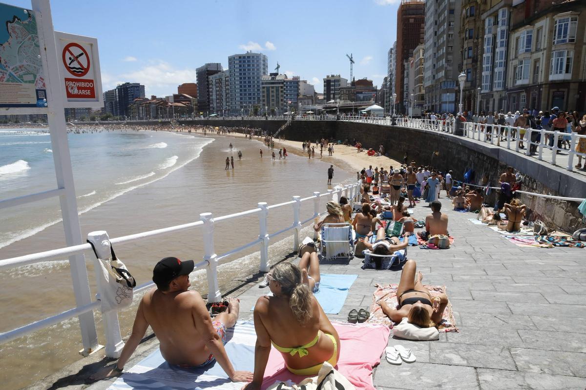 Una imagen de la playa de San Lorenzo, de archivo