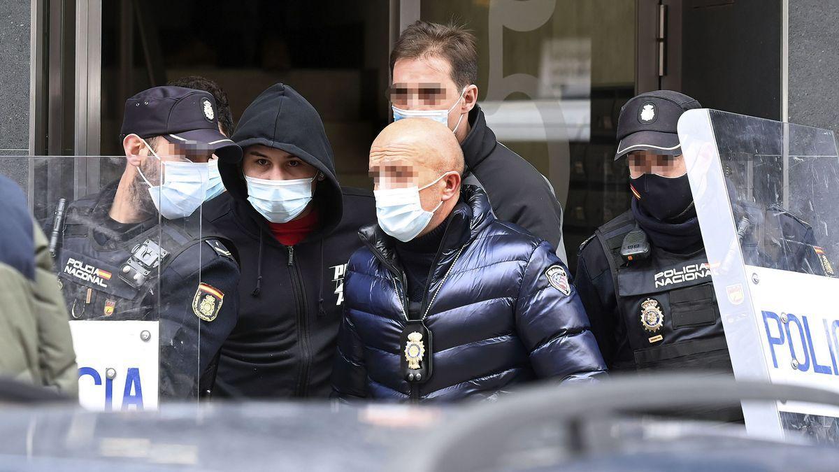 Una de las detenciones tras el crimen de Burgos.