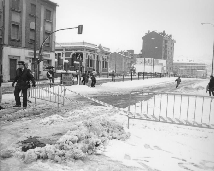 La nevada de 1993 que causó estragos en Asturias y cubrió Oviedo