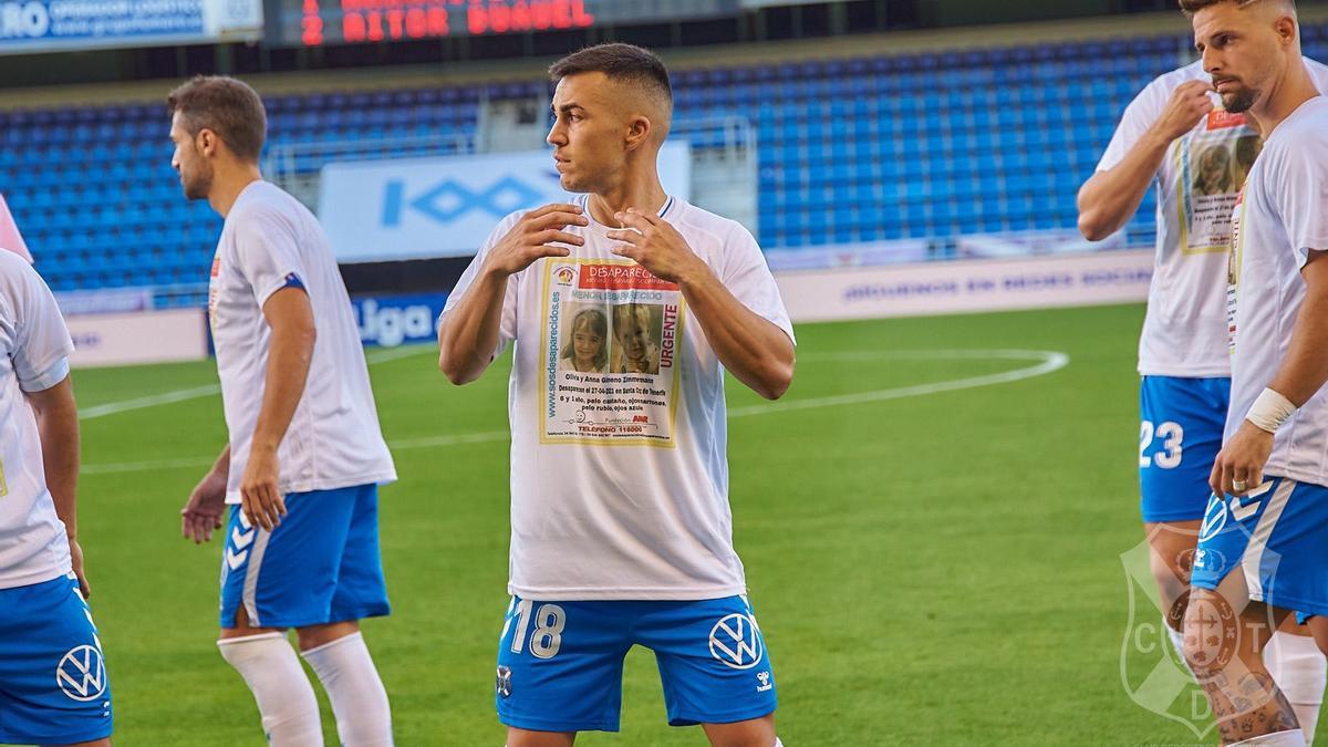 El CD Tenerife también se vuelca en la búsqueda de Anna y Olivia