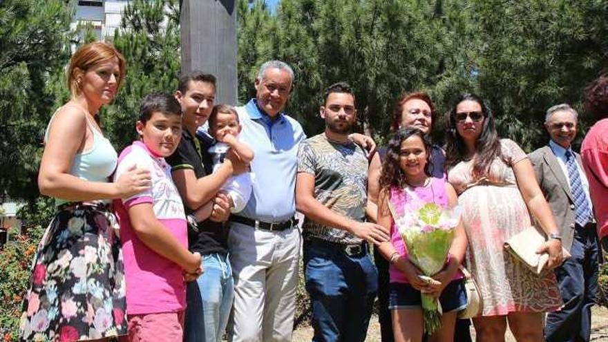 Foto de archivo de familiares durante el último acto conmemorativo del Día del Donante.