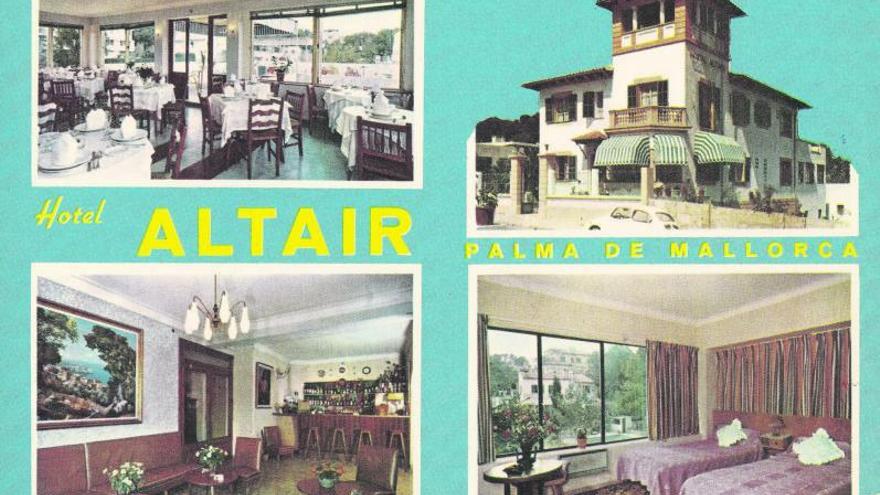 Postkarte des ersten Escarrer-Hotels Altair.