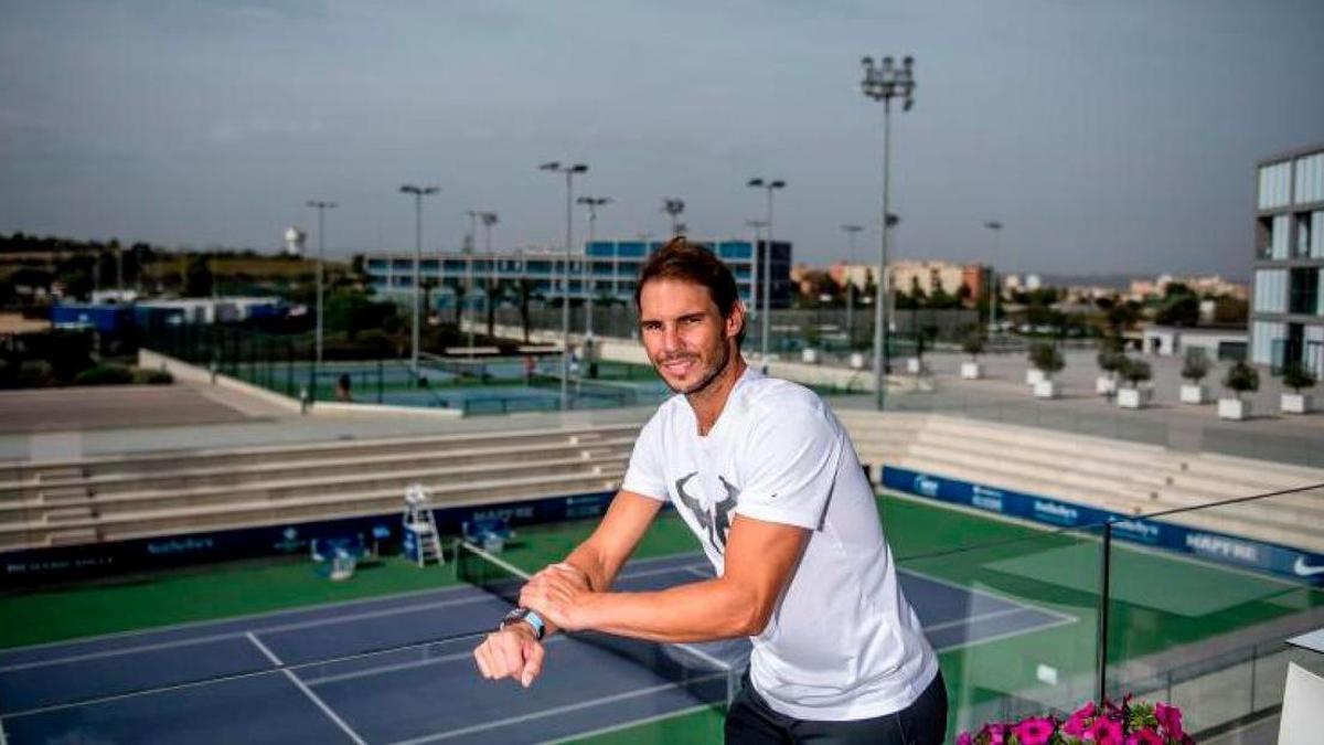 Rafa Nadal, en las instalaciones de su Academia de tenis.