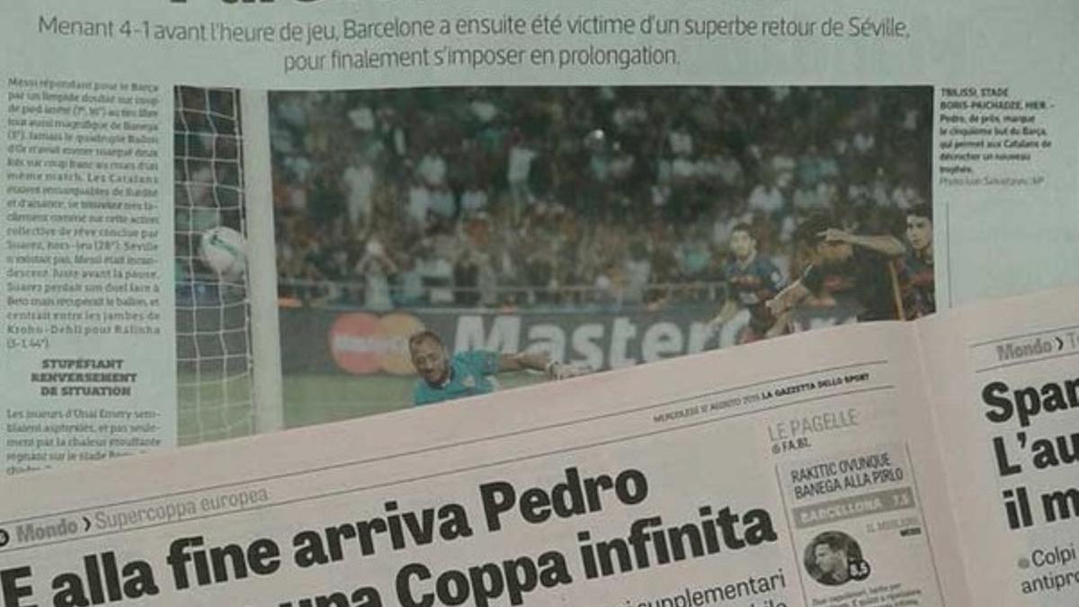 Las ediciones de este miércoles de L'Équipe y de La Gazzetta dello Sport