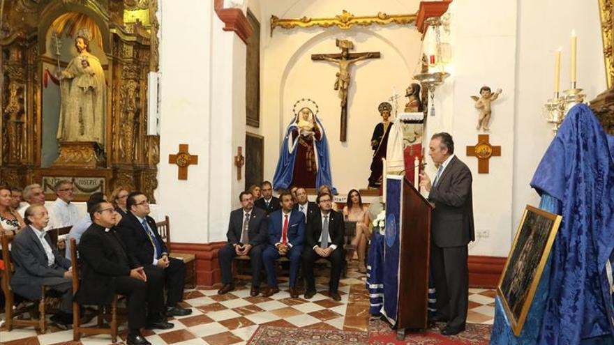 El cofrade Joaquín de Velasco abre las fiestas de la Virgen del Socorro