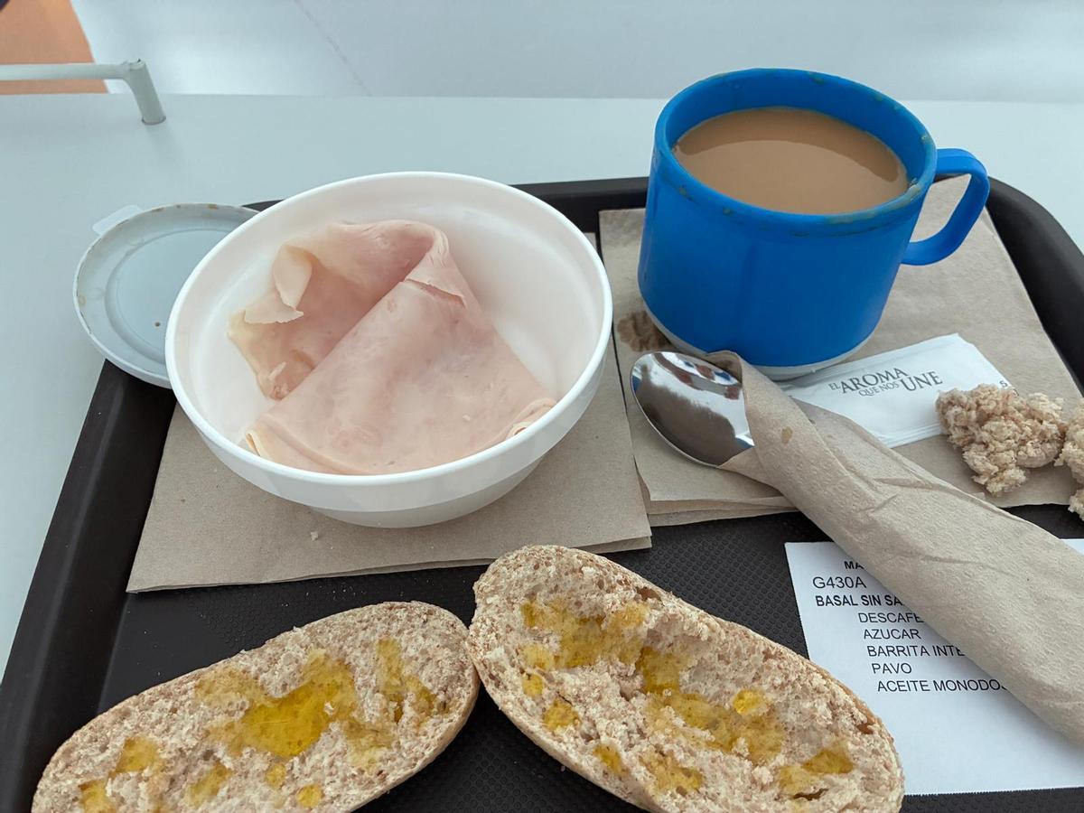 Los desayunos son, según la paciente, de las pocas cosas que se podían comer.