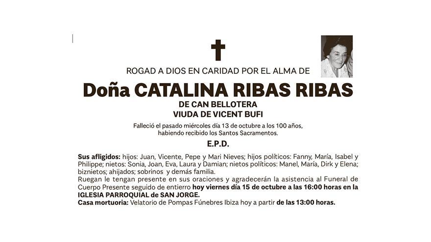 Esquela Catalina Ribas Ribas