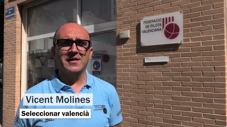 Vicent Molines, seleccionador valencià de pilota valenciana