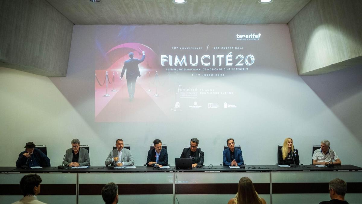 Un momento de la presentación de la clausura del Festival Internacional de Música de Cine de Tenerife (Fimucité).
