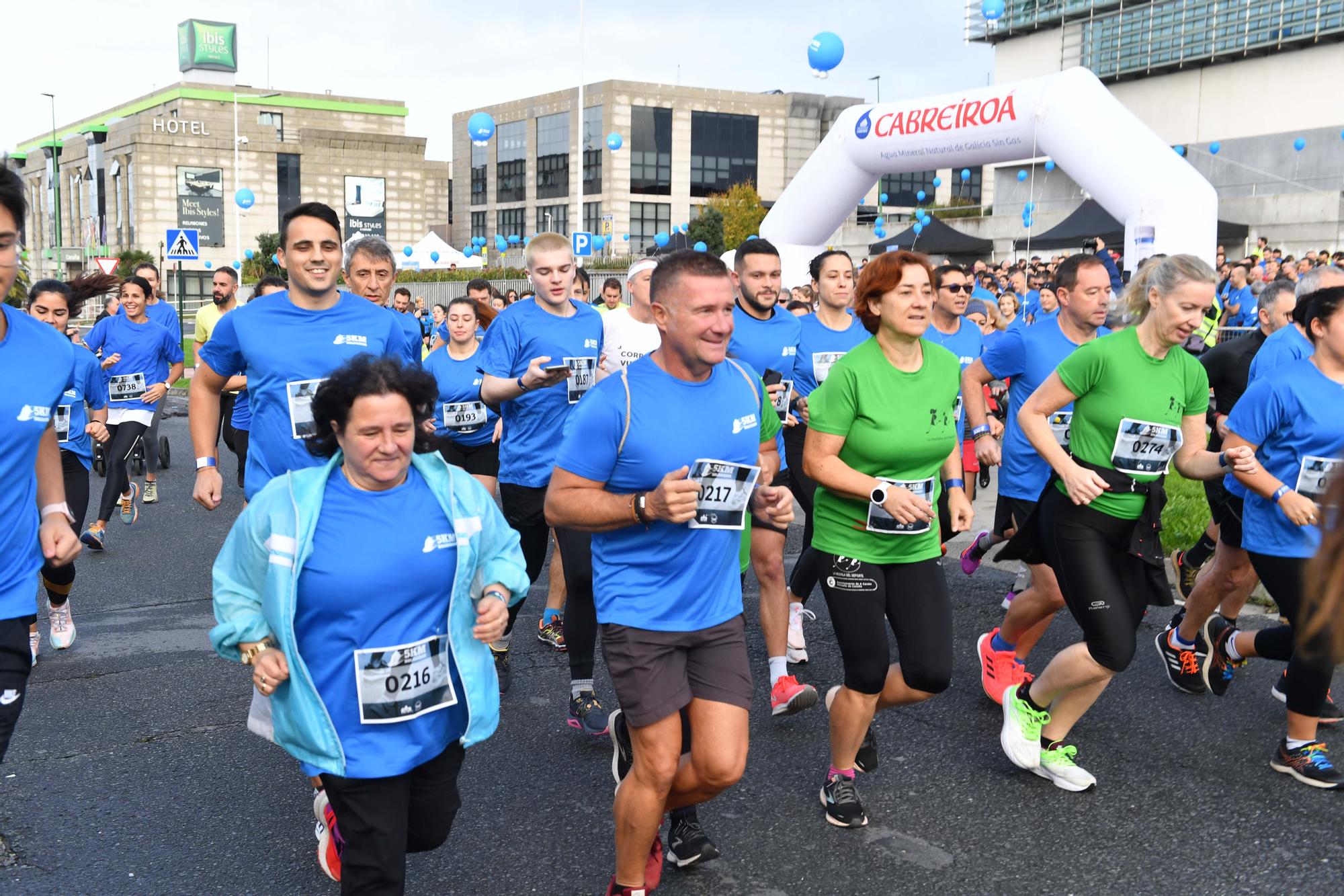 La carrera 5KM Solidarios en Agrela y con la salida en la fábrica de Estrella