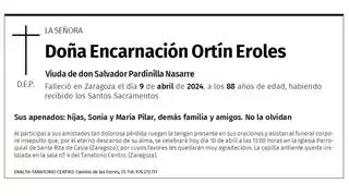 Doña Encarnación Ortín Eroles