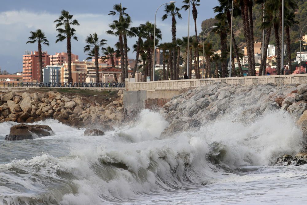 La Aemet ha activado para toda la provincia el aviso por fuertes vientos, que podrán alcanzar los 80km/h, y oleaje durante este miércoles por los efectos de la borrasca Bruno.