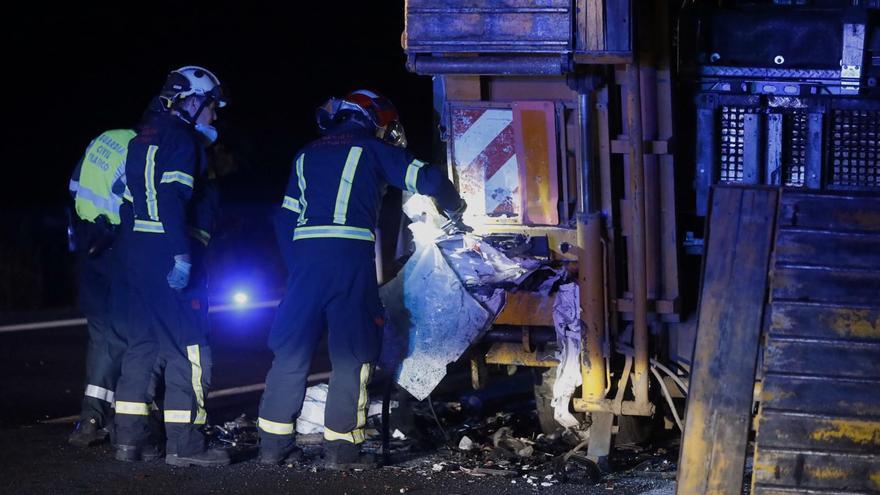 Una colisión múltiple en la A-66 de Zamora se salda sin heridos