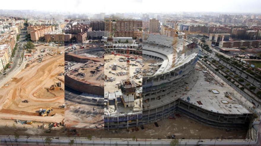 Así han sido las obras del Nou Mestalla, hasta su paralización