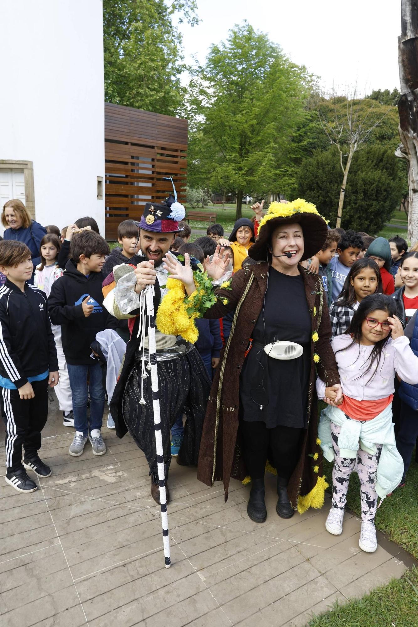 EN IMÁGENES: Así han sido las visitas teatralizadas por el Parque Ferrera de Avilés