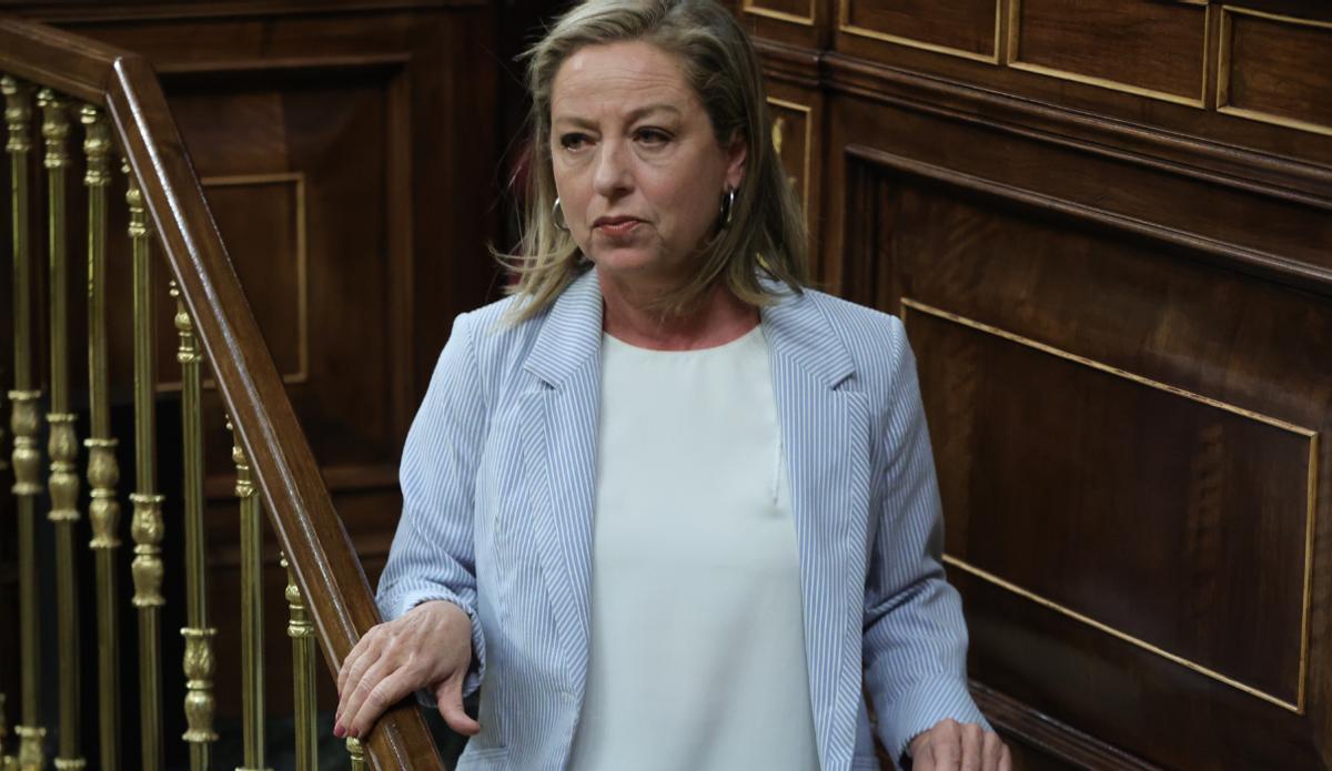 Ana Oramas tras intervenor en el Congreso.