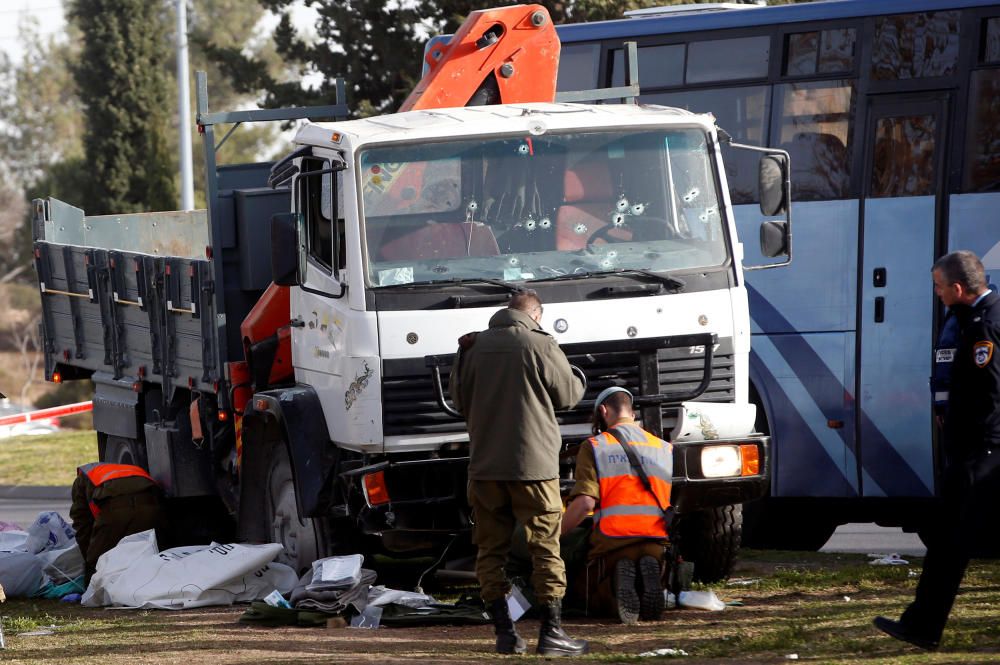 Atropello masivo en Jerusalén.