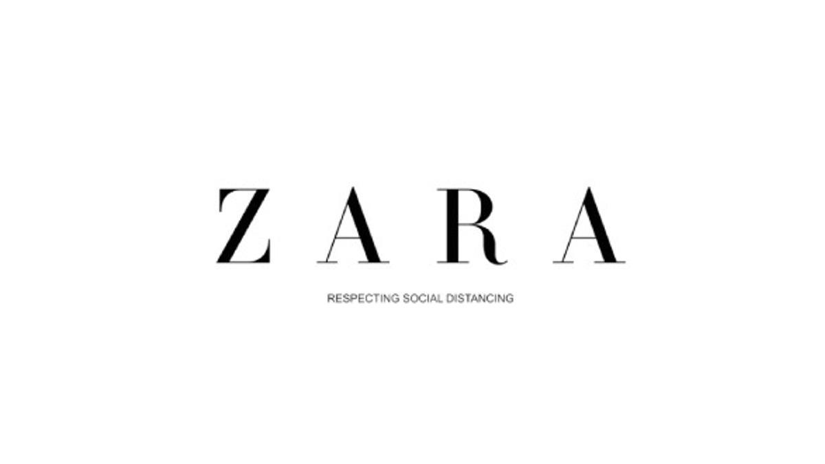 Nuevo logotipo de Zara durante la cuarentena