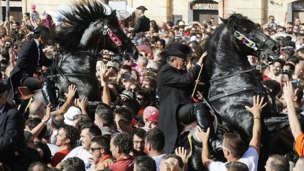 Caballos de raza menorquina, en Sant Joan 2019. | E.P.