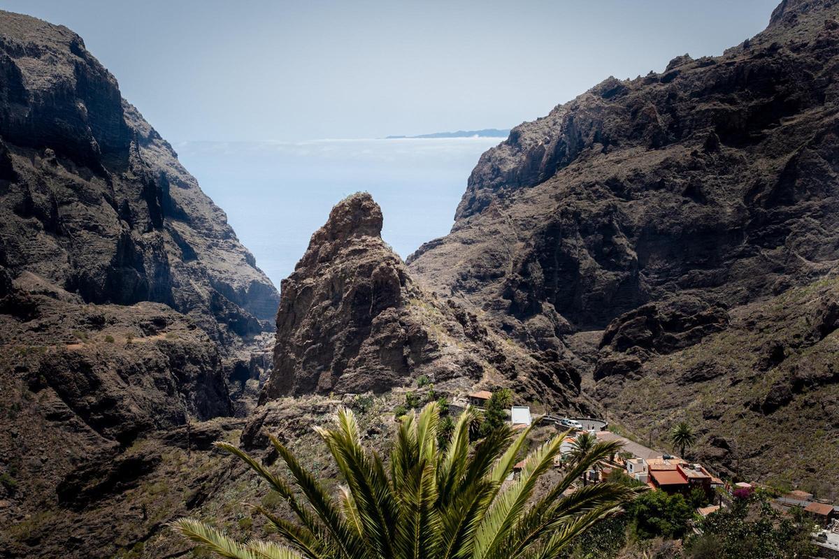 Vista general del caserío de Masca, en el Parque Rural de Teno