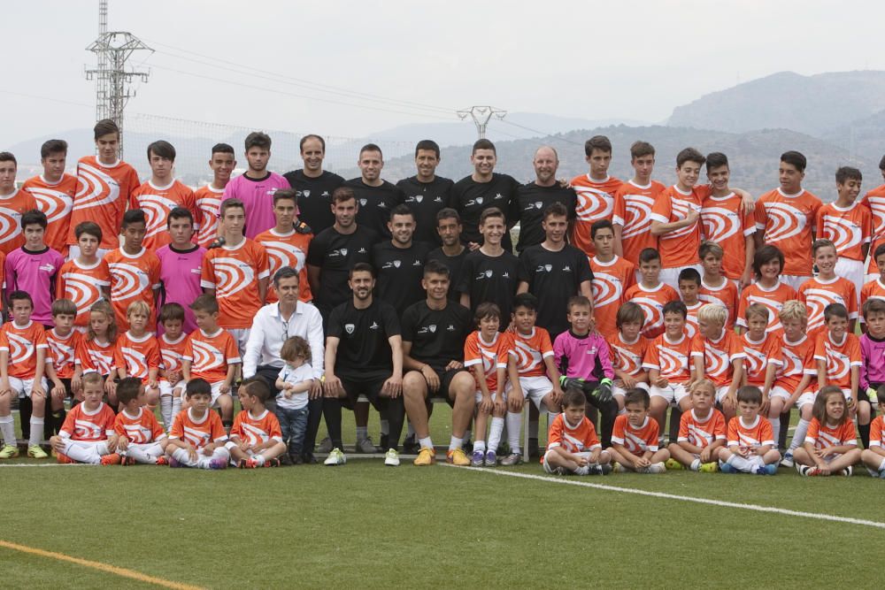 Inauguración de la escuela de fútbol de David Villa