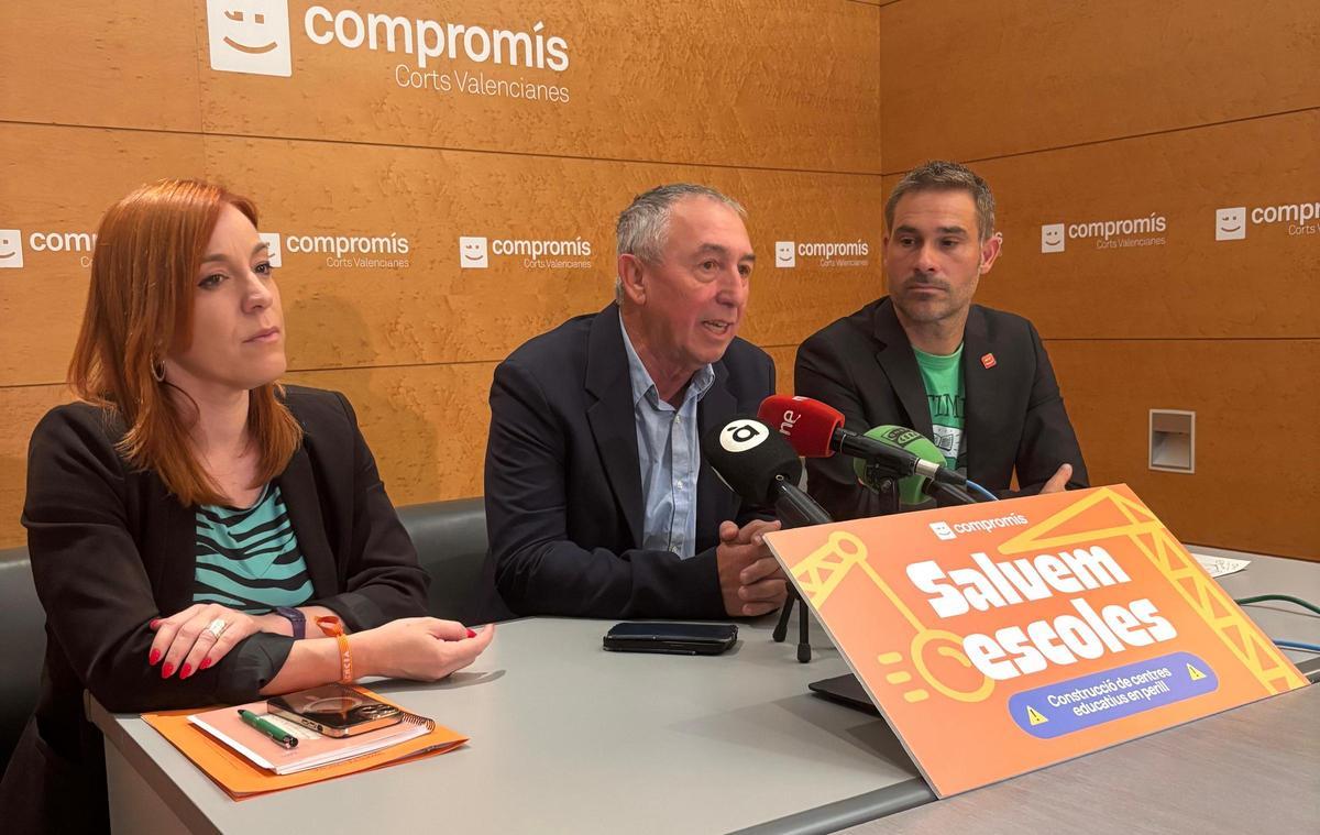 Los representantes de Compromís presentan su última radiografía sobre el Plan Edificant